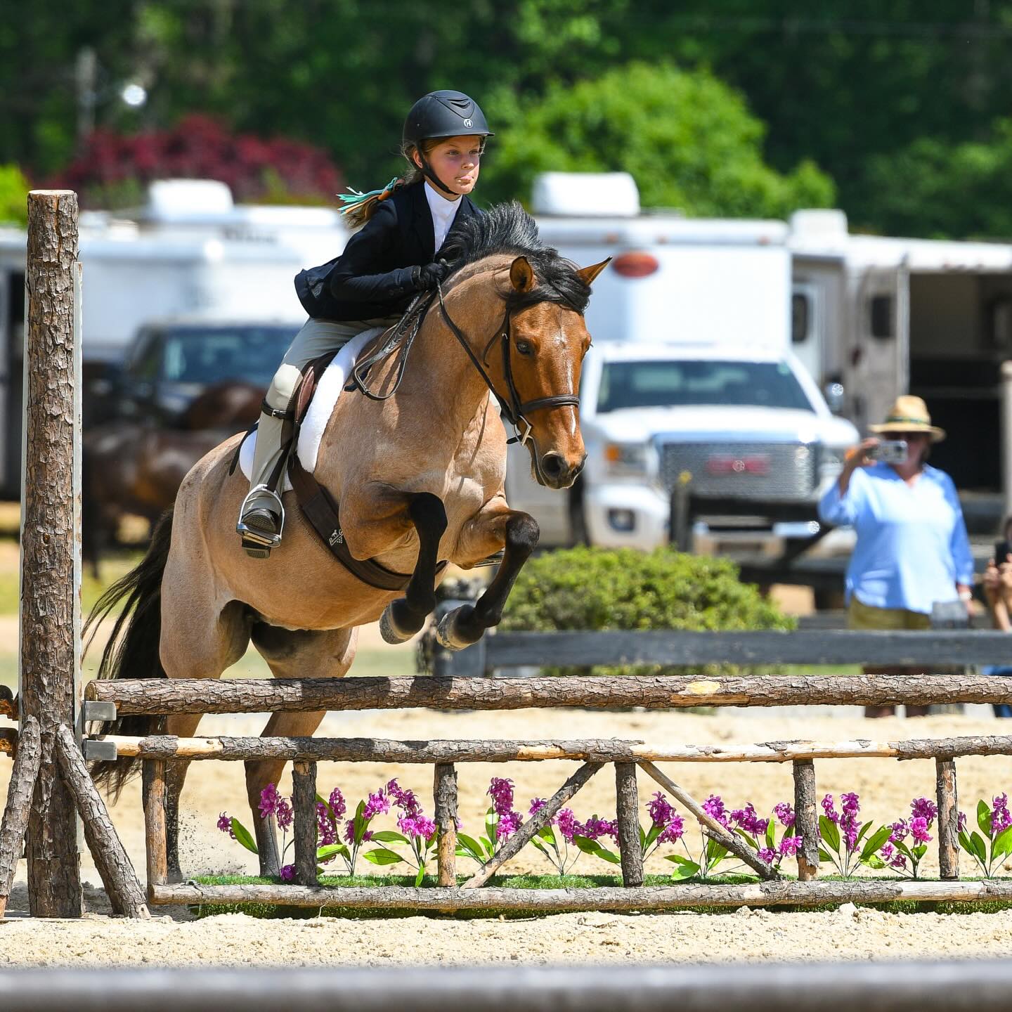 Rider and horse at Falcon Hill Farm